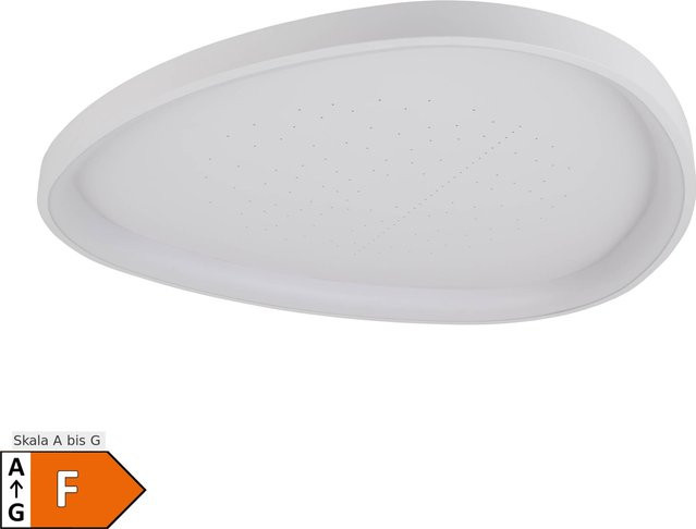 Näve LED CCT Deckenleuchte ARGESA mit Meteor-Licht in Weiß, B/T: 60,5 x 60,5 cm - Bild 1
