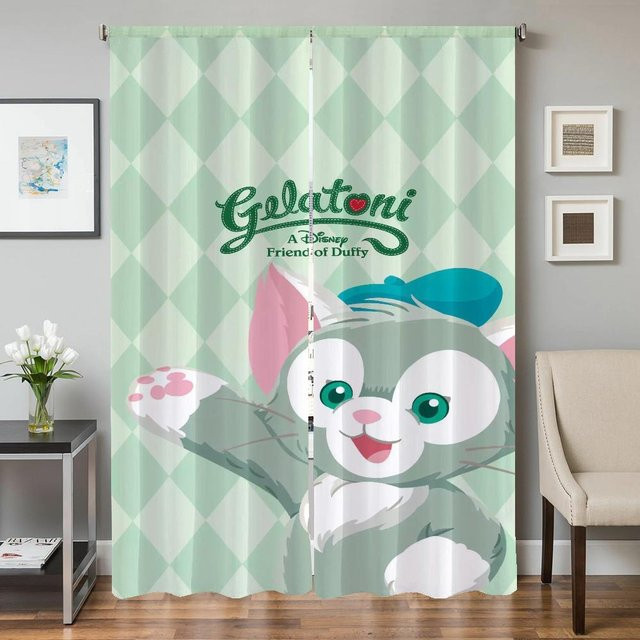 G-gelatoni-i Verdunklungsvorhänge Set aus 2 Stück, Grün, Breite: 50 cm, Höhe: 70 cm - Bild 1