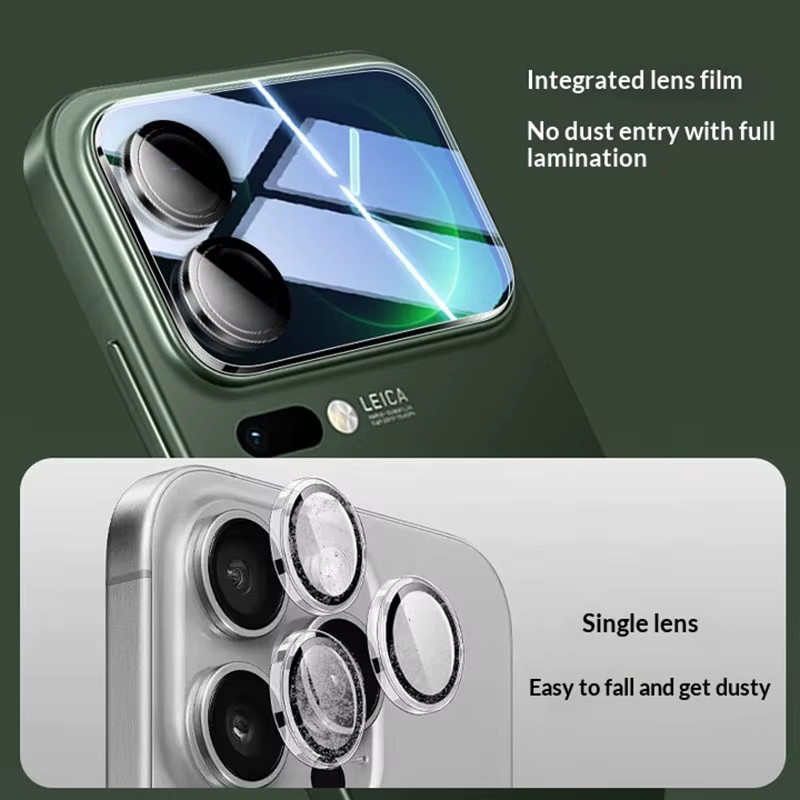 Xiaomi 17 Pro und Xiaomi 17 Pro Max Kamera Objektiv Schutz aus gehärtetem Glas, Transparent - Bild 2