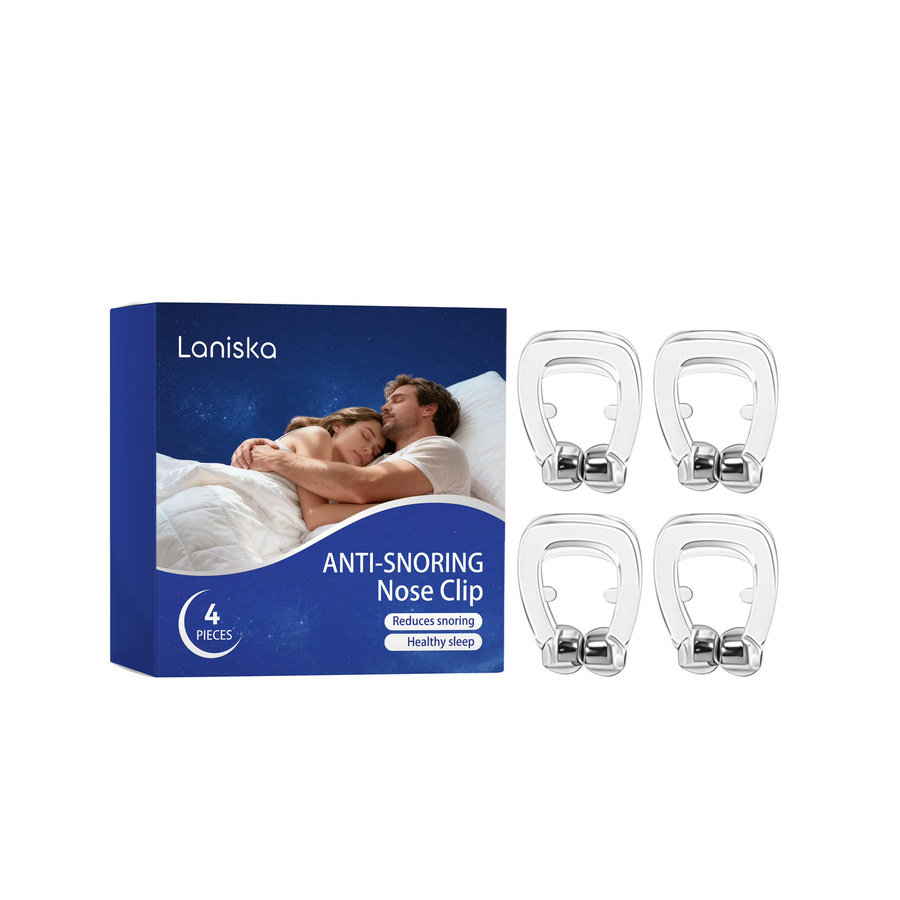 Laniska Anti-Schnarch-Nasenklammer, Silikon, Unisex - Bild 2