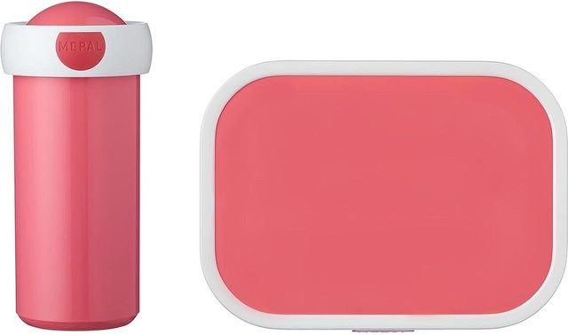 Mepal Campus Brotdosen und Verschlussbecher Set, Pink, 2er Set (300 ml und 700 ml) - Bild 1