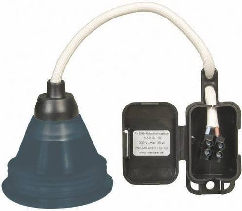 InterBär MAXI GU10 Serie 1000 LED-Einbauleuchte mit Silikon-Gehäuse in Grau, 35W - Bild 1