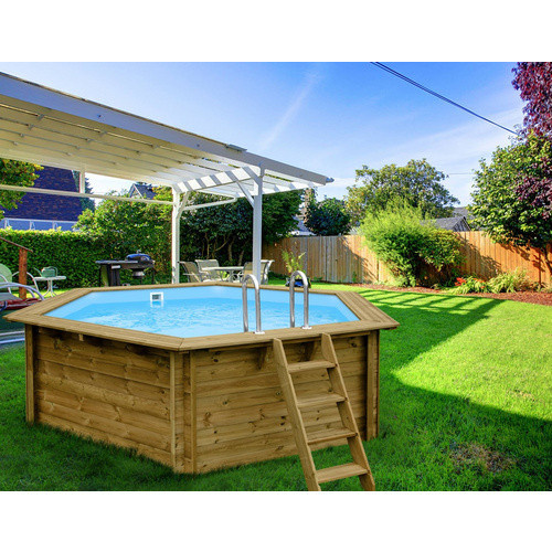 INTERLINE Schwimmbecken Java rund in Blau mit Filteranlage 6,0m3 Basis Set, B: 355 cm, H: 116 cm - Bild 2