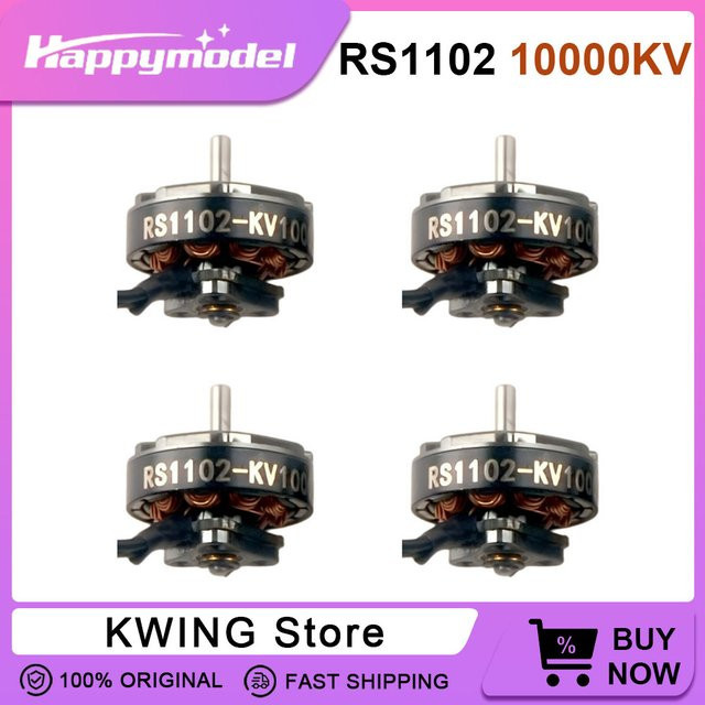 Happymodel RS1102 Bürstenloser Motor für Mobula7 und Mobula6 FPV Drohnen, Farbe: Schwarz, Welle: 1,5 mm - Bild 1