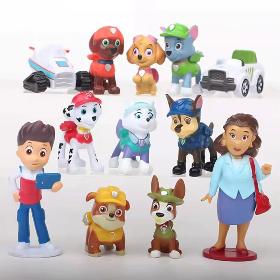 Bandai Paw Patrol Figuren, Spielzeugautos, 12 Stück - Bild 2