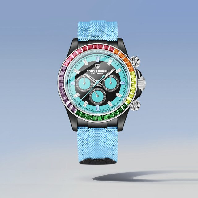 PAGANI DESIGN Armbanduhr Automatik, Edelstahl, 40 mm, Herren, Bunt - Bild 1