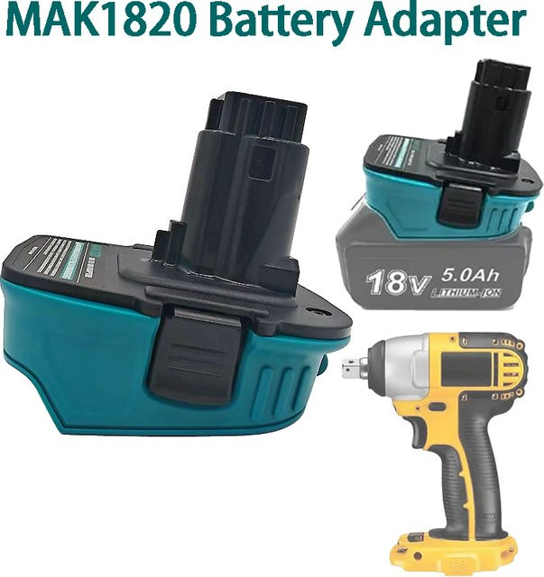 Makita MAK1820 Akku-Konverter-Adapter für 18 V Lithium-Ionen-Akkus der BL-Serie zur Nutzung mit Dewalt 18 V Elektrowerkzeugen - Bild 1