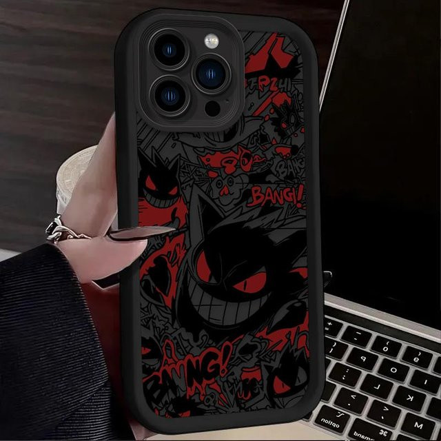 Silikonhülle Gengar Pokemon für iPhone 11 bis iPhone 17 Air in Multicolour - Bild 1
