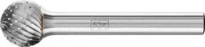 PFERD TOOLS Hartmetall Frässtift Kugel KUD Farbe Silber Durchmesser: 12 mm, Schaft-Ø: 6 mm, Körnung: mittel fein - Bild 1