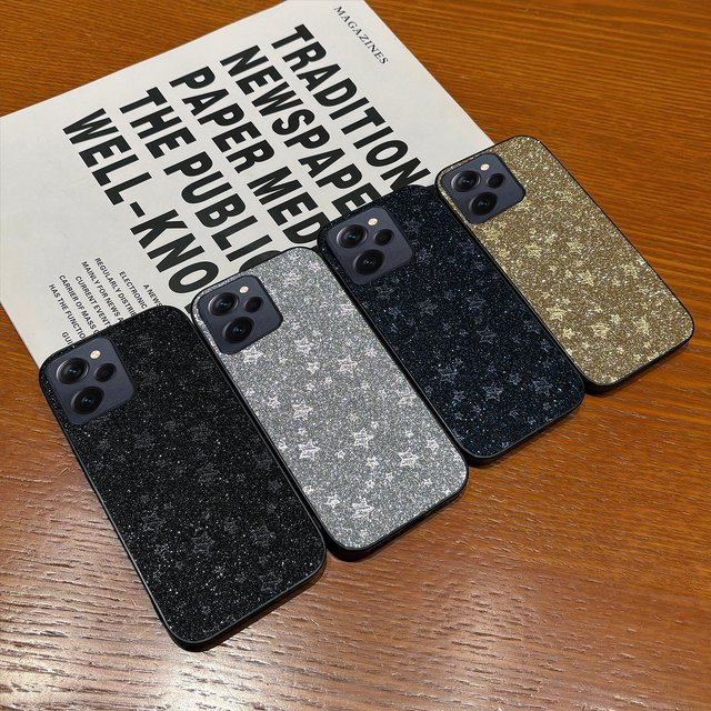 Twinkle Twinkle Stars Leder-Handyhülle für Xiaomi Poco X3 X4 X5 X6 X7 Pro F5 F6 Pro, matt und stoßfest, Farbe: Weiß - Bild 1