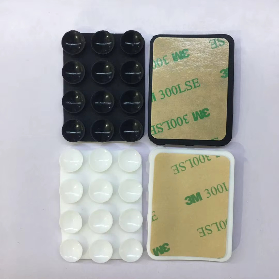 3er-Set Silikon Handy Saugnapf-Halterung für Spiegel und Dusche in Weiß und Multicolour zur Aufnahme von Videos und Selfies - Bild 5