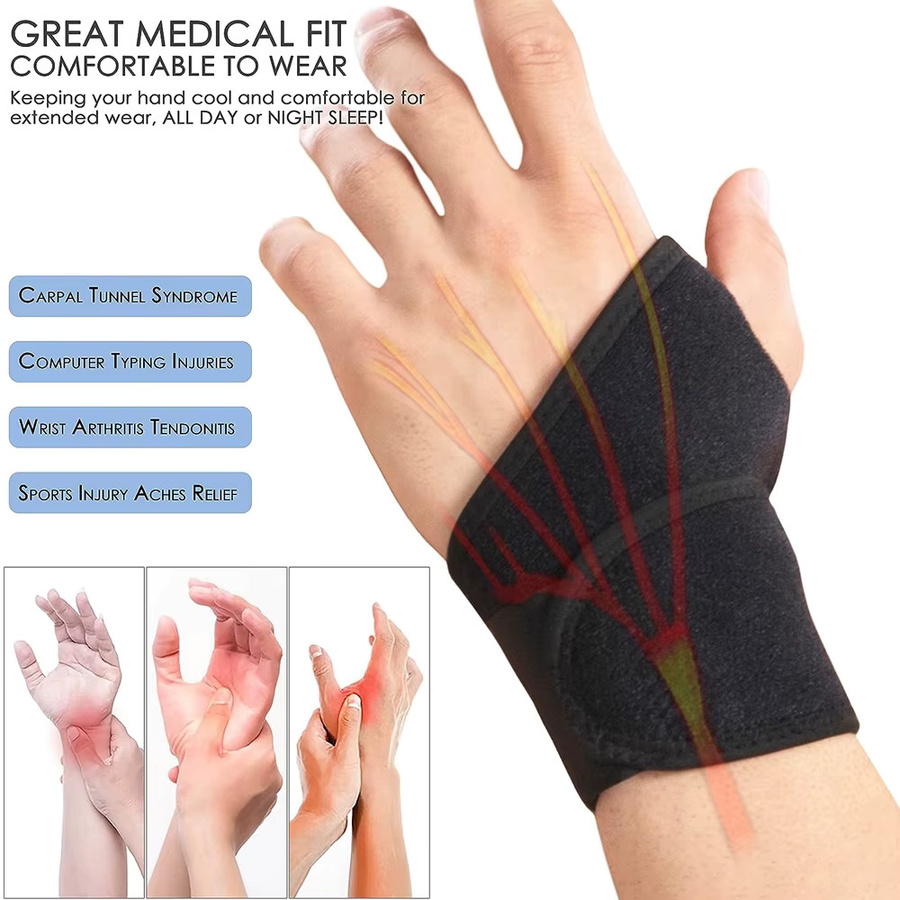 BOTQTOW Handgelenkbandage, Unisex, für rechte und linke Hand - Bild 2