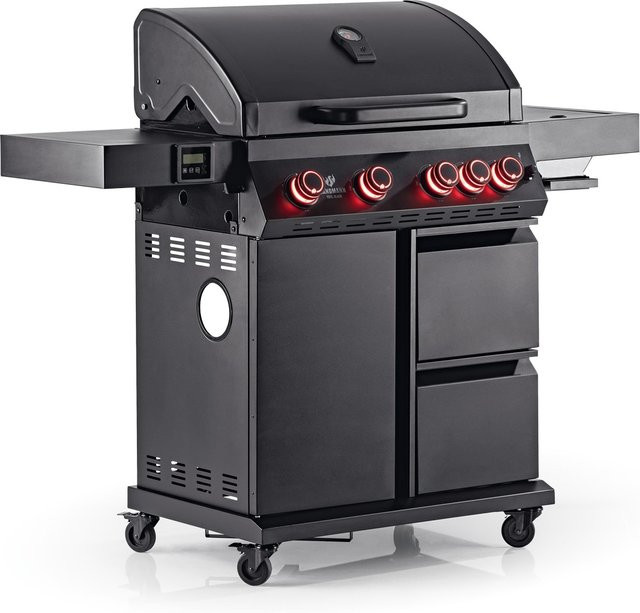 LANDMANN Gasgrill COOL BLACK 4.1 in Schwarz mit 2 Schubladen, Breite: 150,5 cm - Bild 1