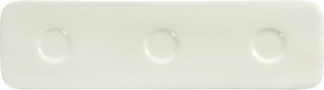 VEGA Servierplatte Opus mit Aussparung aus Keramik, Elfenbein, 4er Pack, B/T/H: 36,5 x 10,5 x 1,5 cm - Bild 1