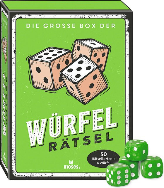 Moses. Verlag GmbH, Die große Box der Würfelrätsel, Bunt / Mehrfarbig, ab 12 Jahre - Bild 1