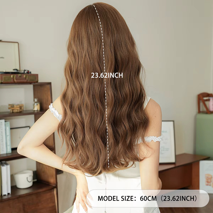 7JHH WIGS Perücke Wasserwellen Honigbraun, Damen - Bild 3