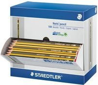 STAEDTLER Bleistifte HB sechseckig gelb-schwarz lackiert 100er Display