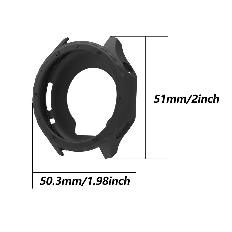 OPPO Smartwatch Schutzhülle, Silikon, Schwarz - Bild 4