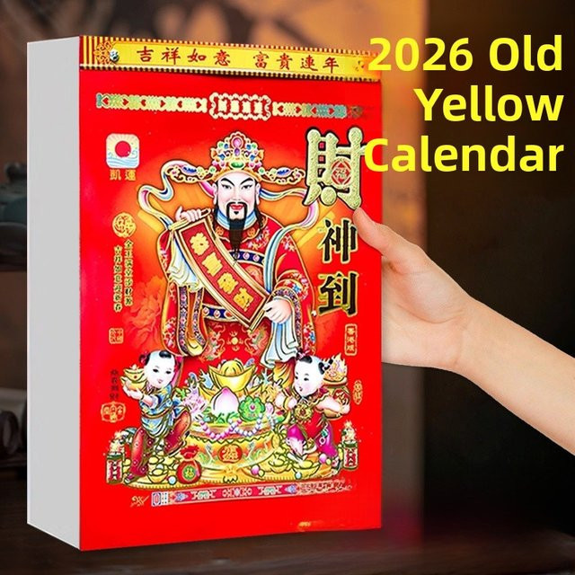 Traditioneller chinesischer Mondkalender Wandkalender 2026 in Mehrfarben - Bild 1