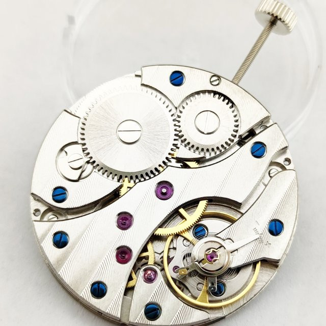OUMASHI Uhrenwerk, mechanisch, Silber, Rubin - Bild 1