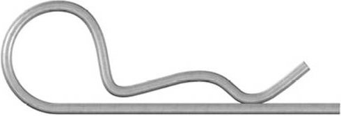Dörner + Helmer DH Federstecker 4 mm, verzinkt, Silber, 10 Stück - Bild 1