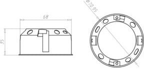 KAISER Hohlwanddose 9061-01 für dünne Beplankung Tiefe: 35 mm - Bild 1