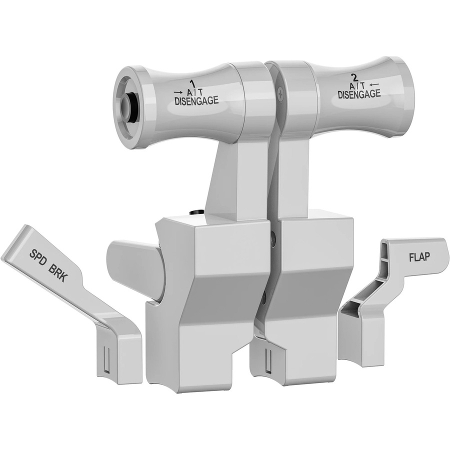 MOZA TQB Throttle Module Schubhebel im Boeing Stil in Silber und Grau - Bild 1