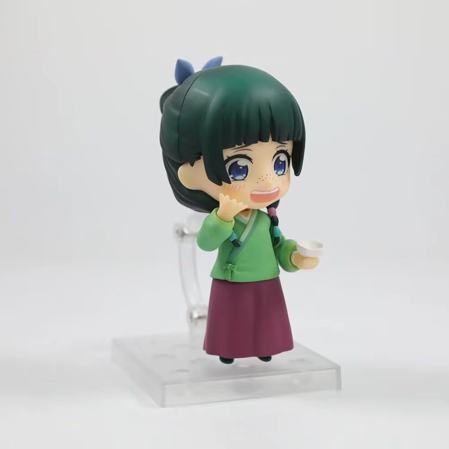 Bandai The Apothecary Diaries Maomao Chibi Actionfigur, mit austauschbarem Gesicht und Katzenohr-Teilen - Bild 2