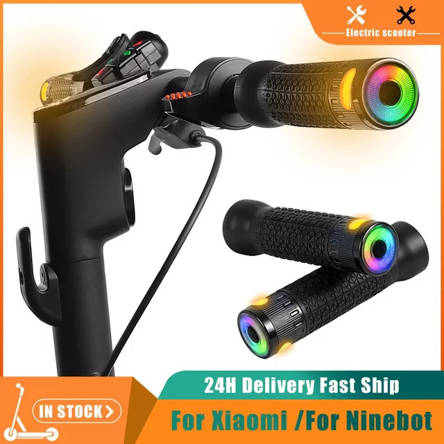 Xiaomi Drahtlose Lenkergriffe mit Blinkern und Fernbedienung für M365, Pro2, 1S, Mi3 und Ninebot MAX G30, F20, F30 E Roller, Schwarz - Bild 1
