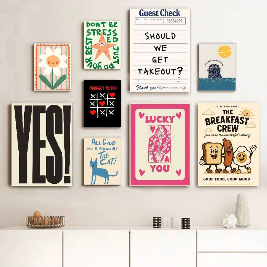 Selbstklebendes Wandposter mit lächelndem Gänseblümchen und Seestern als dekorative Blumenkunst für deine Wanddekoration - Bild 2