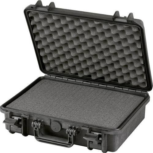 MAX PRODUCTS MAX380H115S Universal Werkzeugkoffer unbestückt, schwarz, wasserdicht mit Einsätzen, B/H/T: 41,4 x 34,5 x 12,9 cm - Bild 1