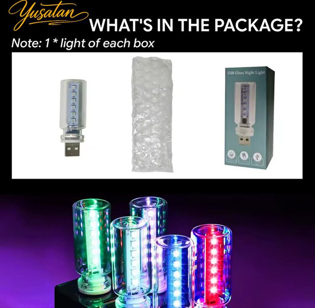 RGB LED Ambientelicht für die Auto-Innenausstattung mit 13 Modi, USB-Anschluss und Touch-Schalter, Mehrfarbig - Bild 1