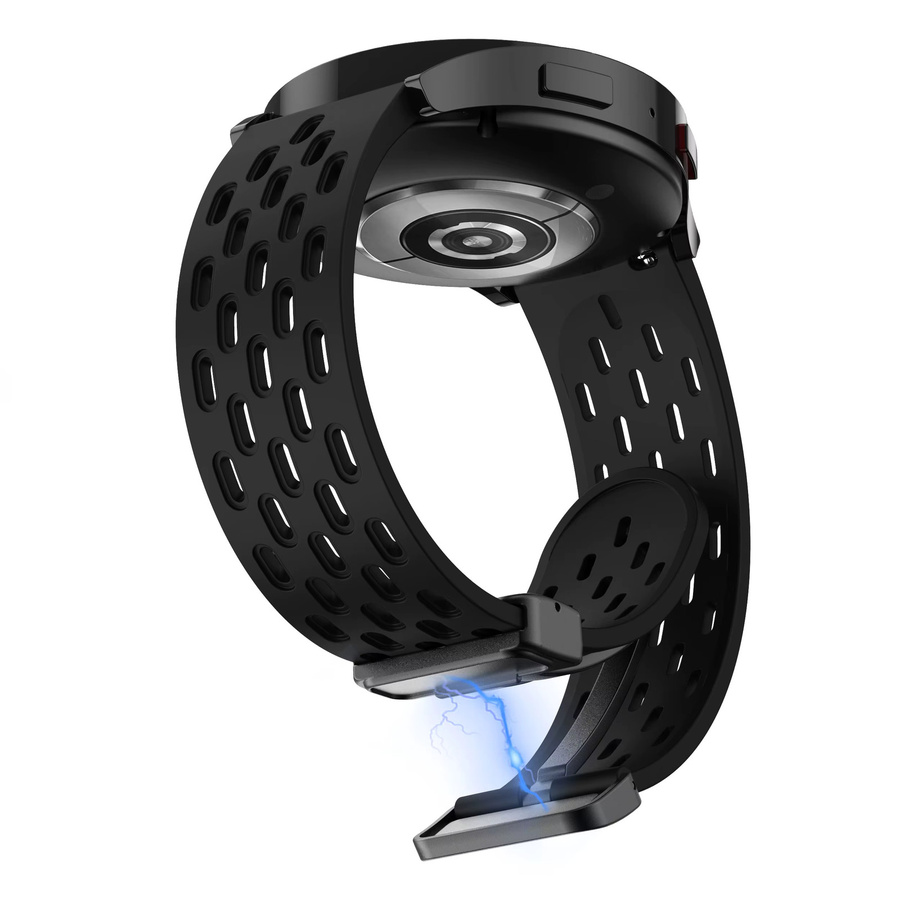 Uhrenarmband Silikon, 22 mm, Schwarz, für Huawei GT 6 46mm, GT 5 Pro 46mm - Bild 4
