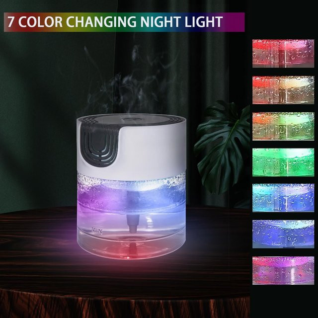 Ofenlai Aroma Diffuser Luftreiniger und Luftbefeuchter auf Wasserbasis in Grau und Weiß mit Duftfach - Bild 1