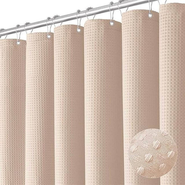 Wasserdichter Duschvorhang von For Future in Beige, Schimmelabweisend und Antibakteriell aus Polyester, B/H: 180 x 180 cm - Bild 1