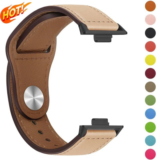 CAOWTAN Uhrenarmband Leder, Schwarz, Unisex - Bild 1