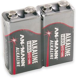 Red Line 9V Block E Batterie, 2er Pack, Schwarz - Bild 1