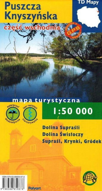 Knyszyńska Heide, Östlicher Teil, Wasserdichte Wanderkarte, 2025 - Bild 1