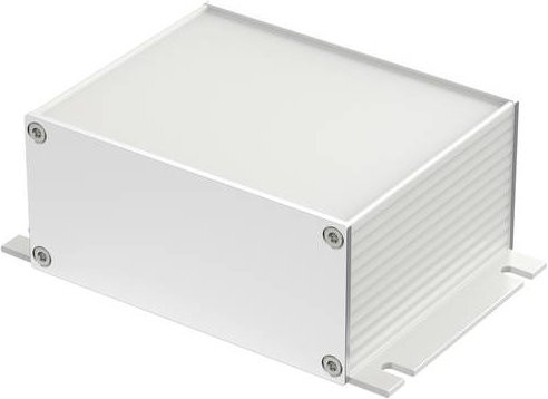 Bopla FILOTEC F 1048-80 WL Flansch-Gehäuse aus eloxiertem Aluminium in Weiß B/T/H: 105 x 48 x 80 mm - Bild 1