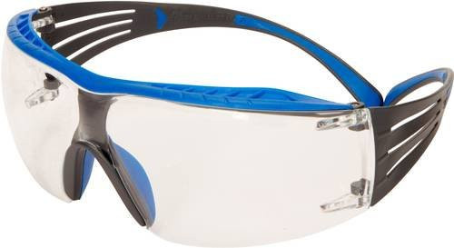 3M SecureFit SF401XSGAF-BLU Schutzbrille mit Antibeschlag-Schutz in Blau und Grau - Bild 1