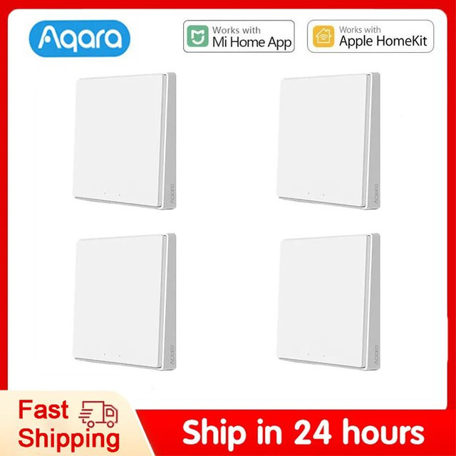 Aqara Smart Wand Schalter D1 Zigbee Wifi Lichtschalter in Weiß mit Apple HomeKit und Mijia APP Unterstützung - Bild 1
