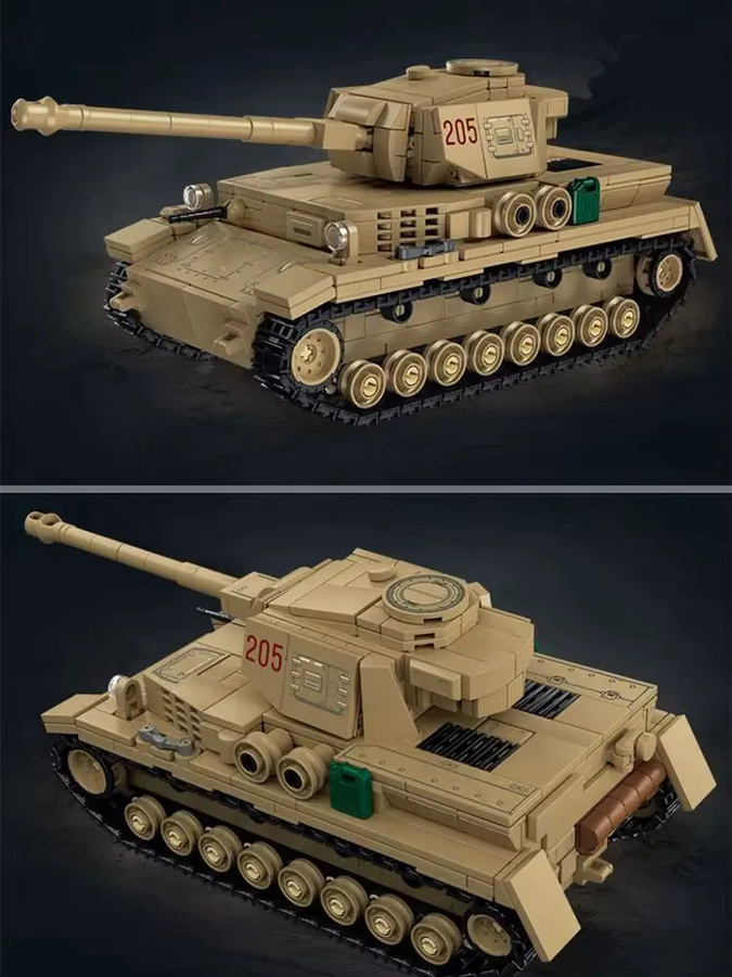 Le Yi 66092 Nr. 4-Tank-Puzzle-Bausatz, Desktop-Dekorationsmodell - Bild 3