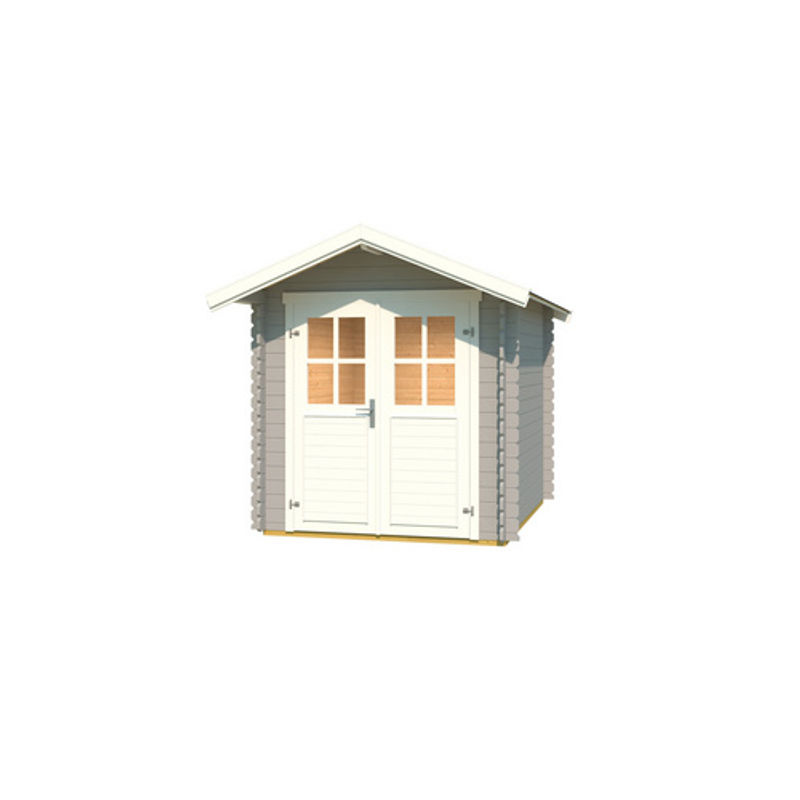 Mr. GARDENER Gartenhaus Inn aus Holz in Grau, B/H/T: 241,1 x 234 x 260 cm - Bild 2
