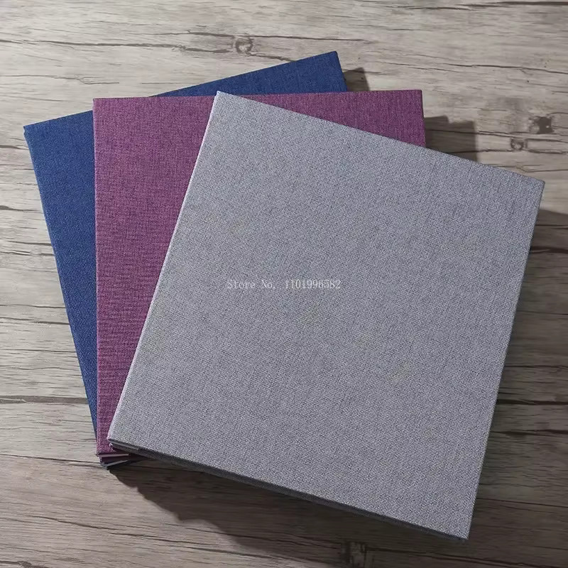 Vintage Leinen Fotoalbum in Beige für kreative DIY-Geschenke und zur Dokumentation des Kinderwachstums - Bild 3