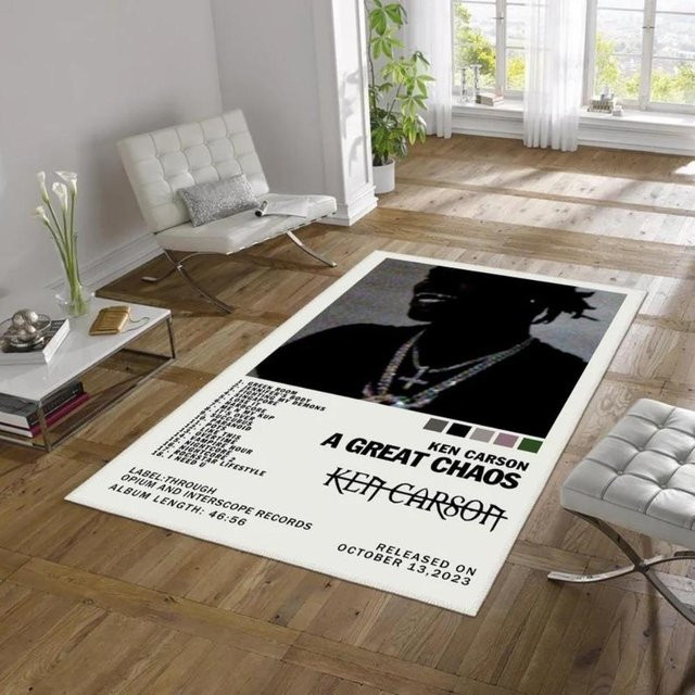 Karpetti Albumcover Teppich Modernes Design in Mehrfarbig, B/T: 60 x 40 cm - Bild 1