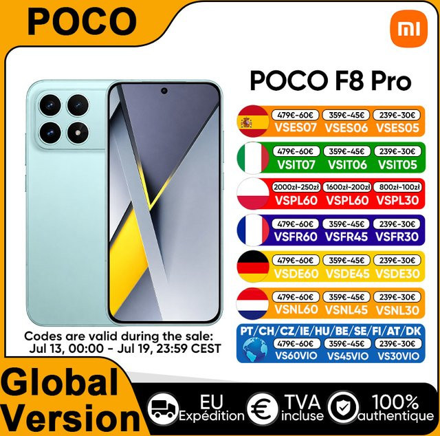 Xiaomi POCO F8 Pro 5G Smartphone Globale Version, Black, 256 GB, 6,59 Zoll AMOLED-Display, NFC - Bild 1