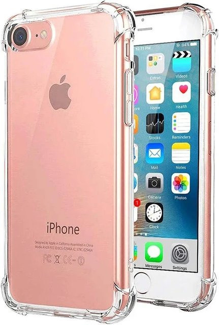 Stoßfeste transparente TPU-Schutzhülle für Apple iPhone (Modelle: 16E, SE 2022, SE 2020, SE 2016, 7, 8, 6, 5S) - Bild 1