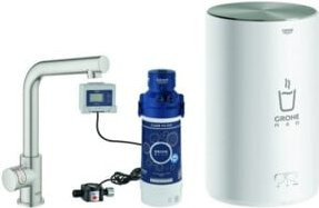 Grohe Red Mono Küchenarmatur mit Schwenkauslauf für kochendes und gefiltertes Wasser in Chrom - Bild 1