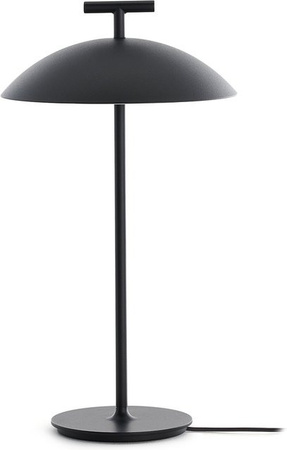 Kartell Mini Geen A Tischleuchte Schwarz aus Metall mit Akku