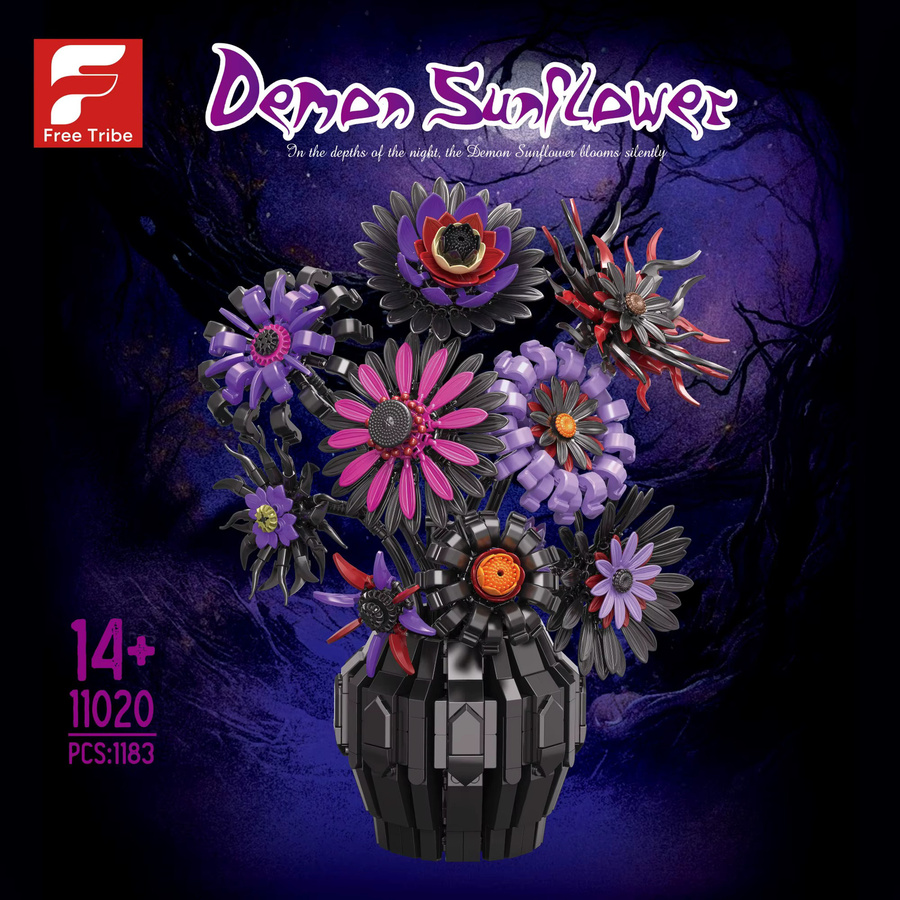 AMAZINGBLOKS Gotischer Dunkler Blumenvase-Bausatz, 1183 Teile, ab 14 Jahren - Bild 2